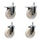 Service Caster 5 Nylon Wheel Swivel 7/16'' Grip Ring Stem Caster Set 2 Total Lock Brakes, 4PK SCC-GRTTL20S514-NYS-716138-2-S-2 - alternate 1